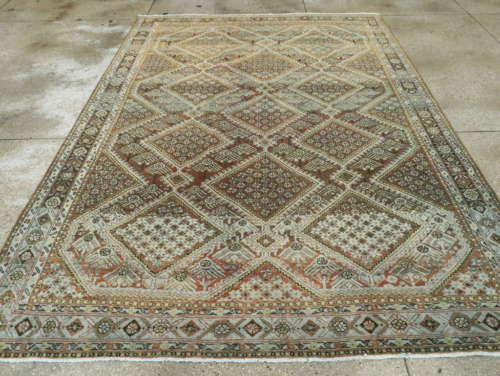 Antique Persian Afshar Small Room Size Carpet, No.28730 - Gss