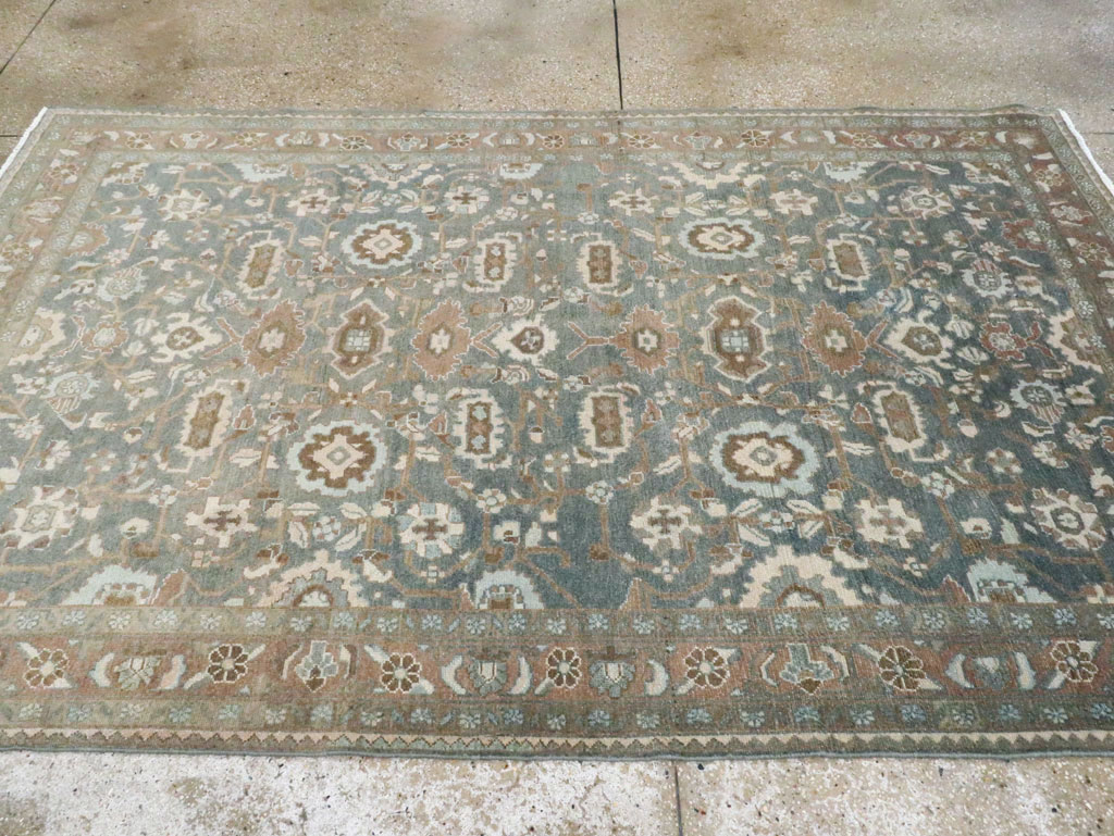 Vintage Persian Malayer Accent Rug, No.28732 - Gss