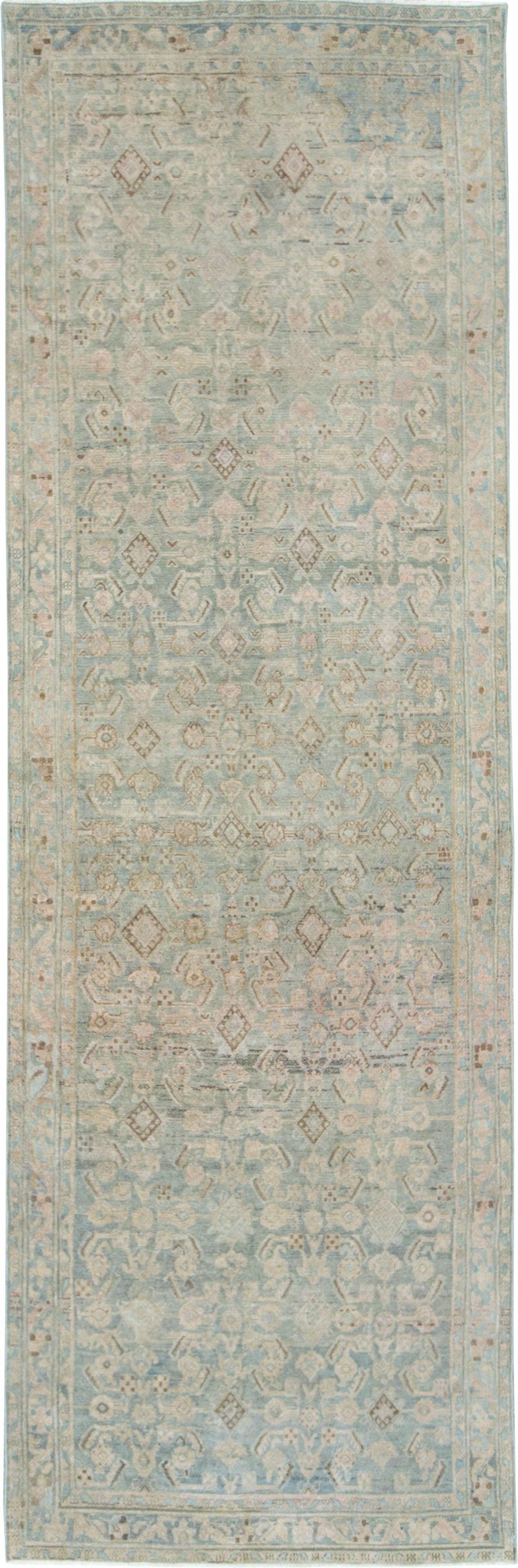 Vintage Persian Malayer Wide Gallery Runner, No.28739 - Gss