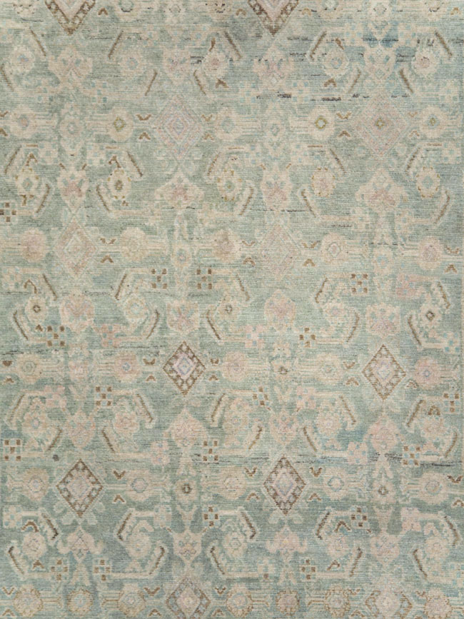 Vintage Persian Malayer Wide Gallery Runner, No.28739 - Gss