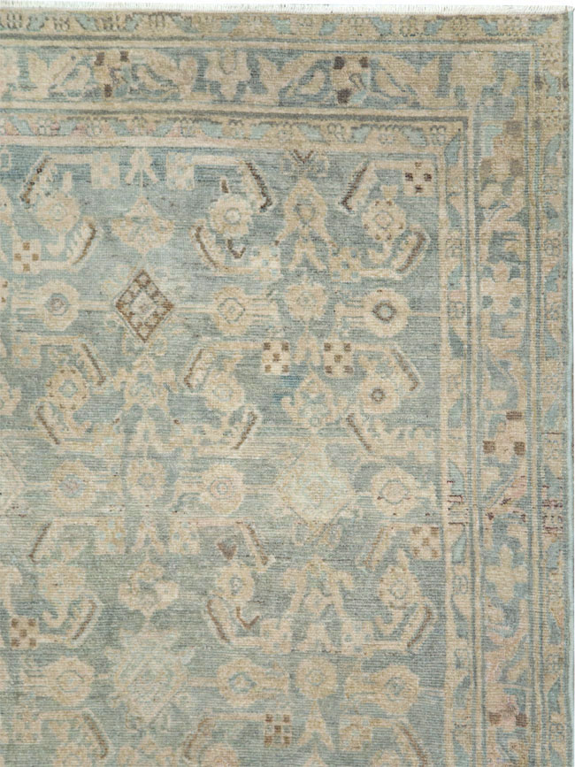 Vintage Persian Malayer Wide Gallery Runner, No.28739 - Gss
