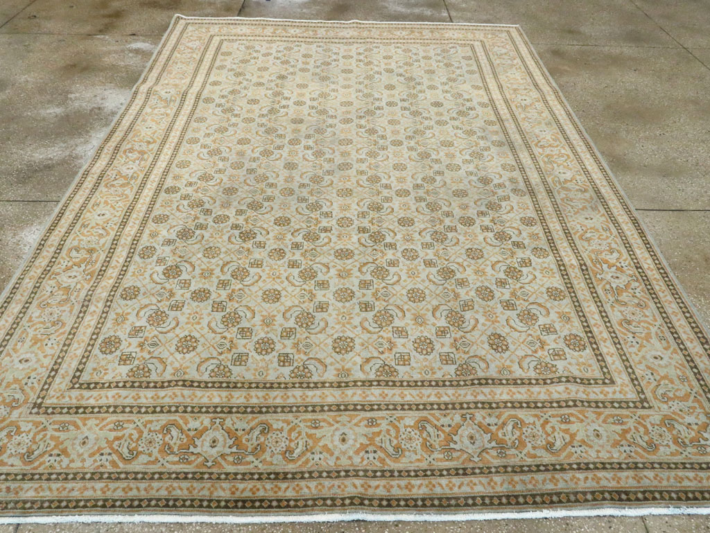 Vintage Persian Tabriz Carpet (Pair: 1 of 2), No.28741 - Gss