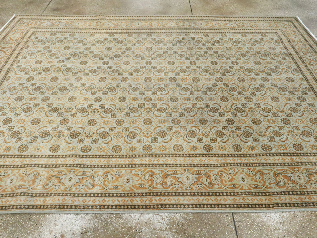 Vintage Persian Tabriz Carpet (Pair: 1 of 2), No.28741 - Gss