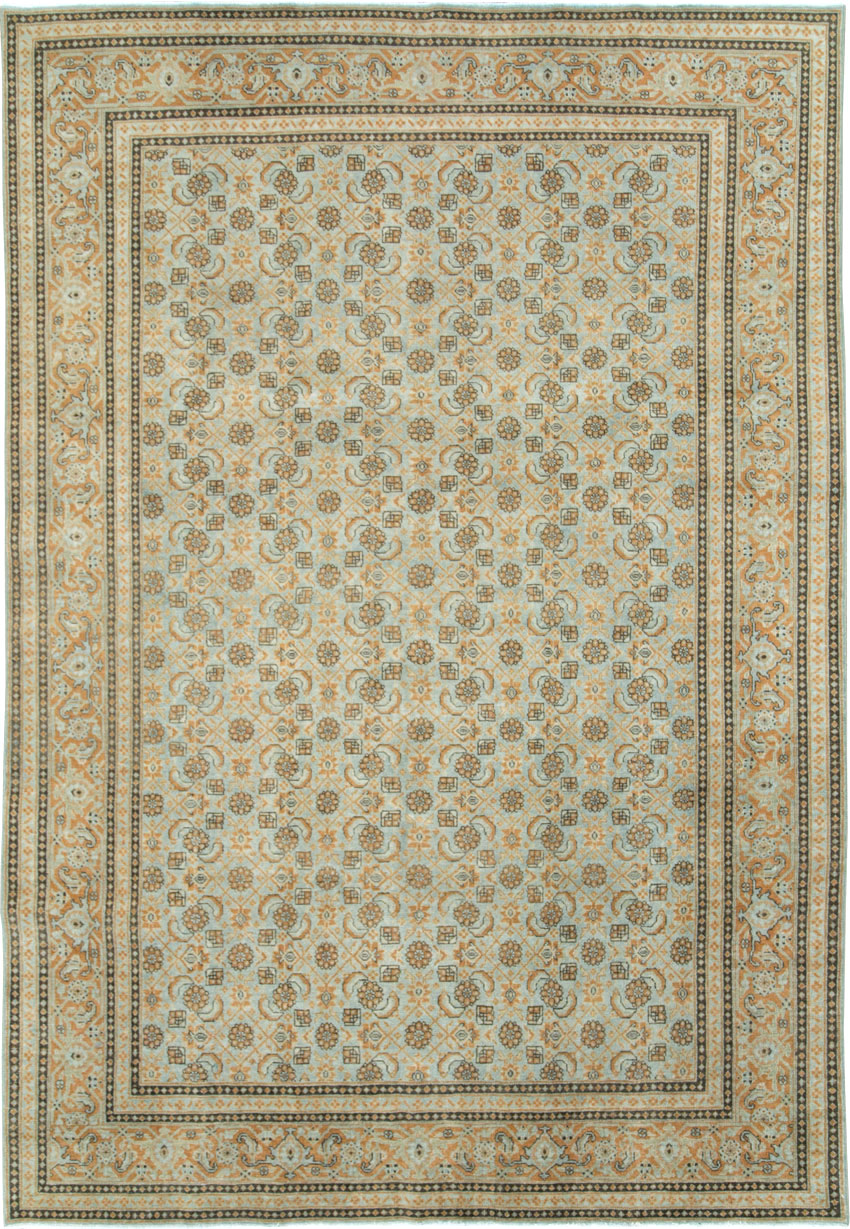 Vintage Persian Tabriz Carpet , No.28742 - Gss