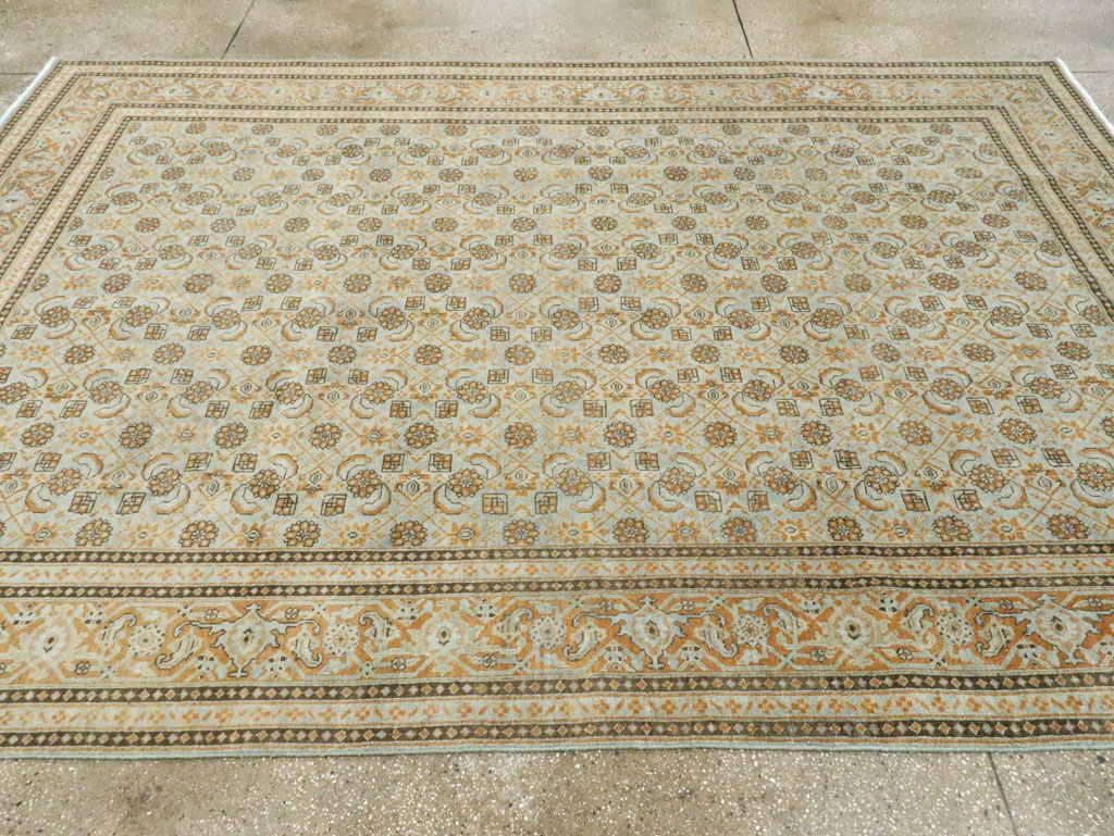 Vintage Persian Tabriz Carpet , No.28742 - Gss