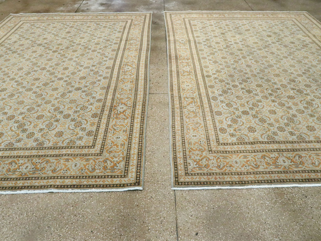 Vintage Persian Tabriz Carpet (Pair: 2 of 2), No.28742 - Gss