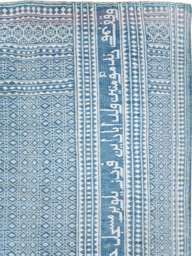 Vintage Persian Flatweave Room Size Carpet, No.28744 - Gss