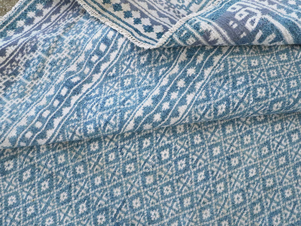 Vintage Persian Flatweave Room Size Carpet, No.28744 - Gss