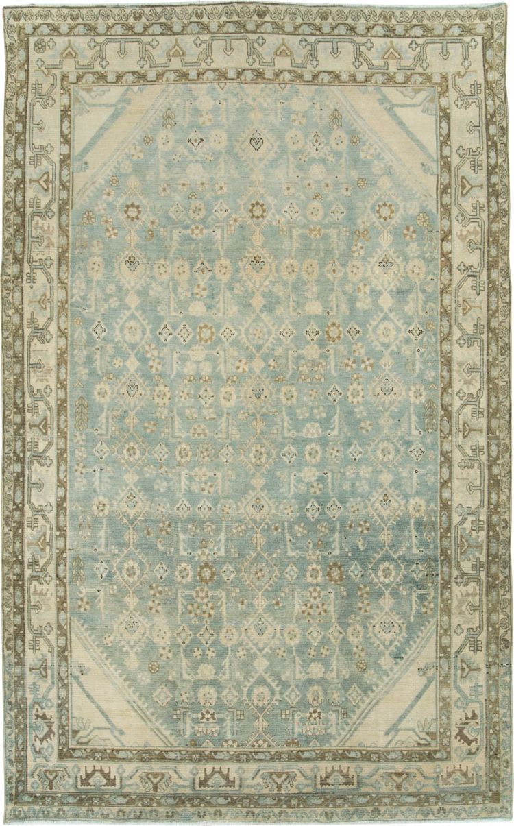 Vintage Persian Malayer Accent Carpet, No.28746 - Gss
