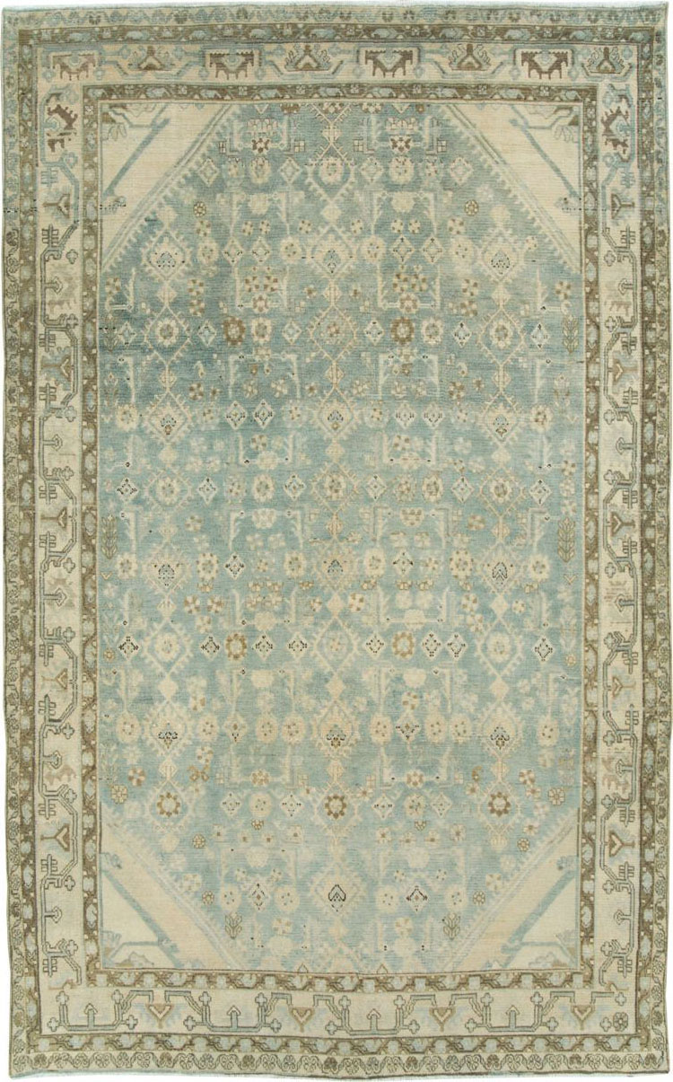 Vintage Persian Malayer Accent Carpet, No.28746 - Gss