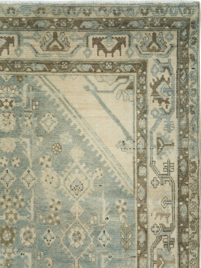 Vintage Persian Malayer Accent Carpet, No.28746 - Gss