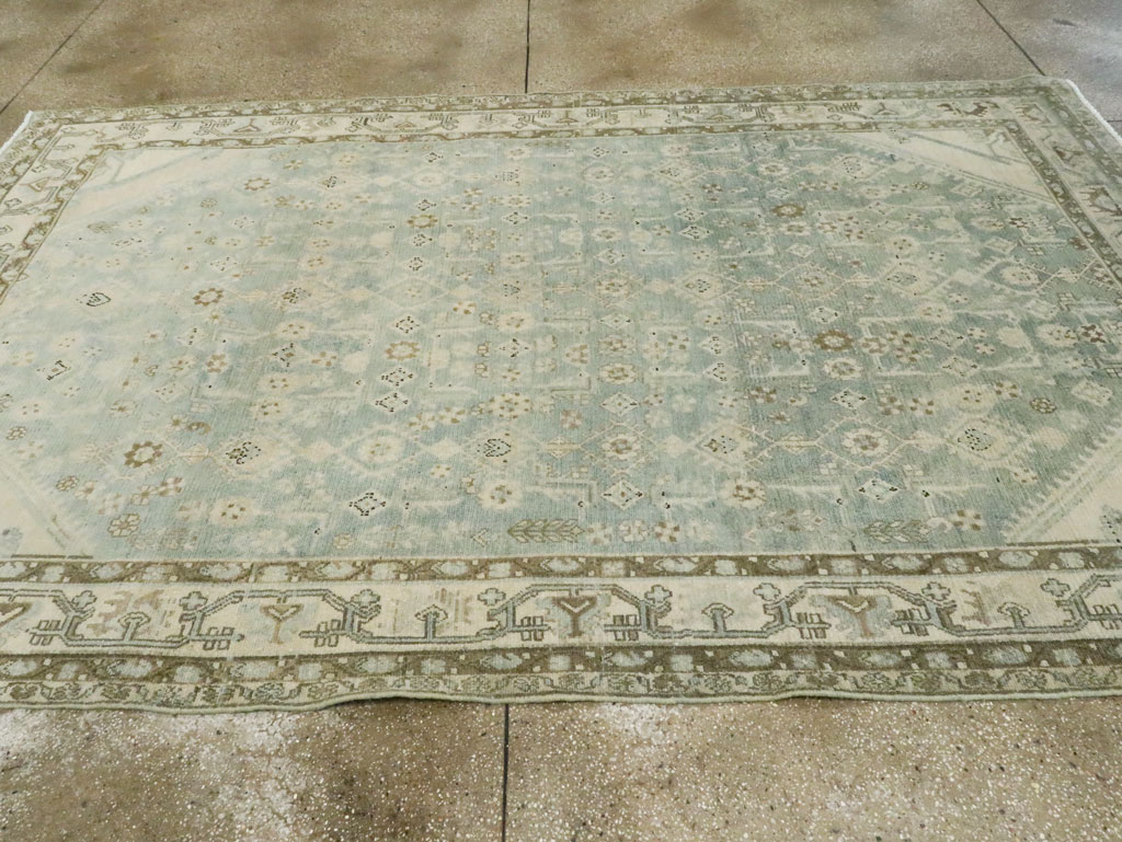 Vintage Persian Malayer Accent Carpet, No.28746 - Gss