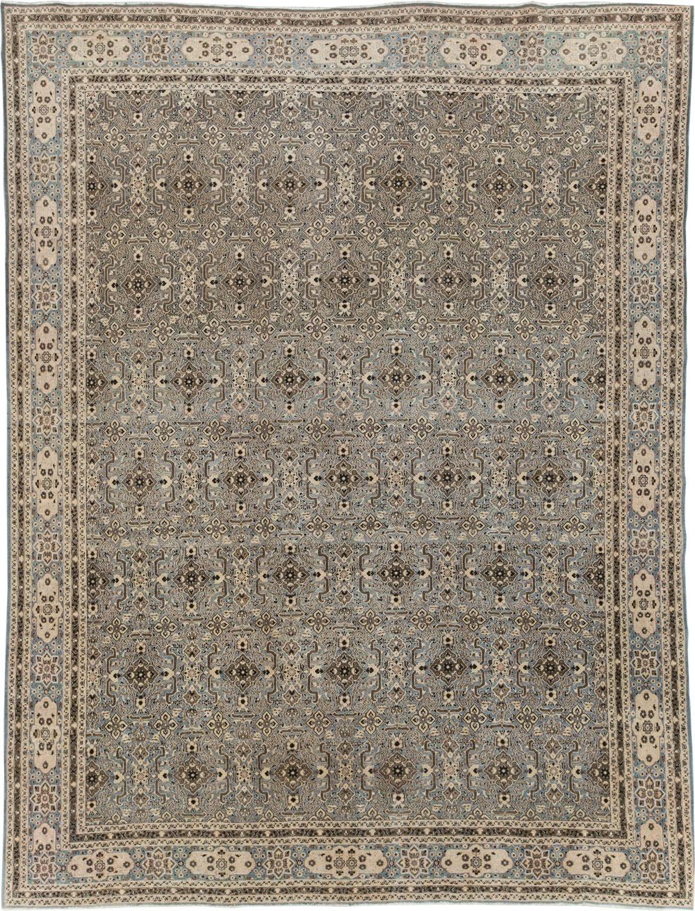 Antique Persian Mashad Room Size Carpet, No.28748 - Gss