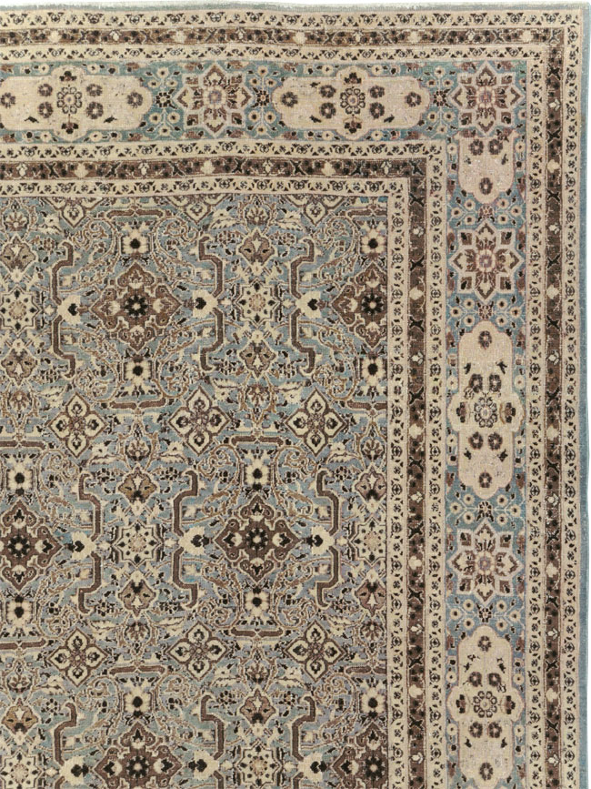 Antique Persian Mashad Room Size Carpet, No.28748 - Gss