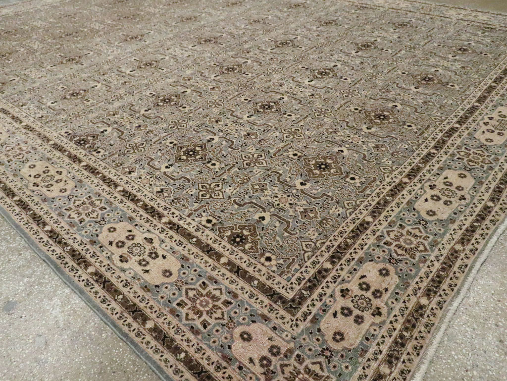 Antique Persian Mashad Room Size Carpet, No.28748 - Gss