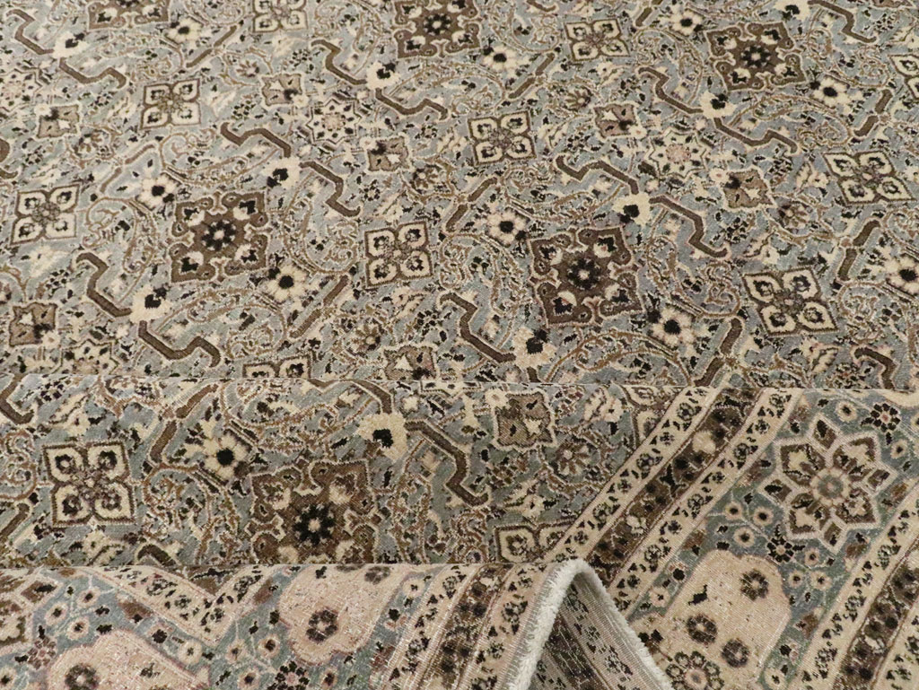 Antique Persian Mashad Room Size Carpet, No.28748 - Gss