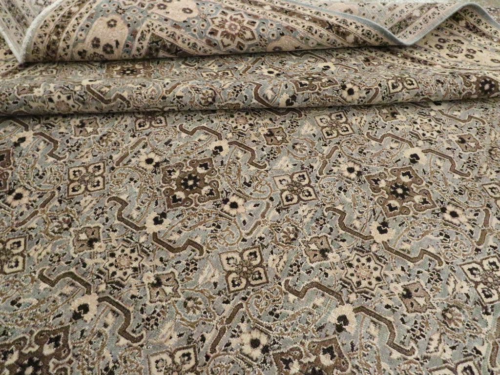 Antique Persian Mashad Room Size Carpet, No.28748 - Gss