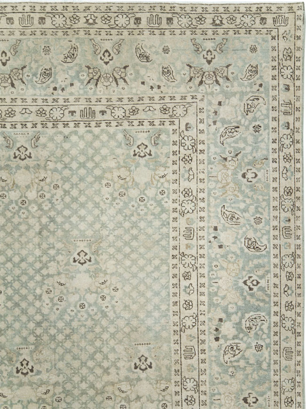 Vintage Persian Tabriz Carpet, No.28753 - Gss