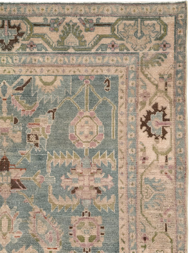 Vintage Persian Malayer Accent Rug, No.28757 - Gss