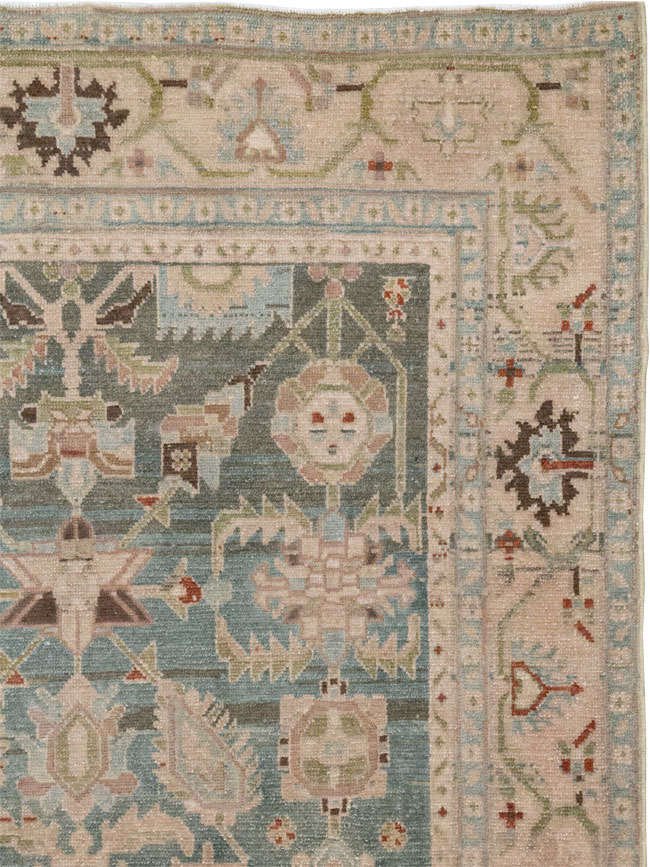Vintage Persian Malayer Accent Rug, No.28757 - Gss