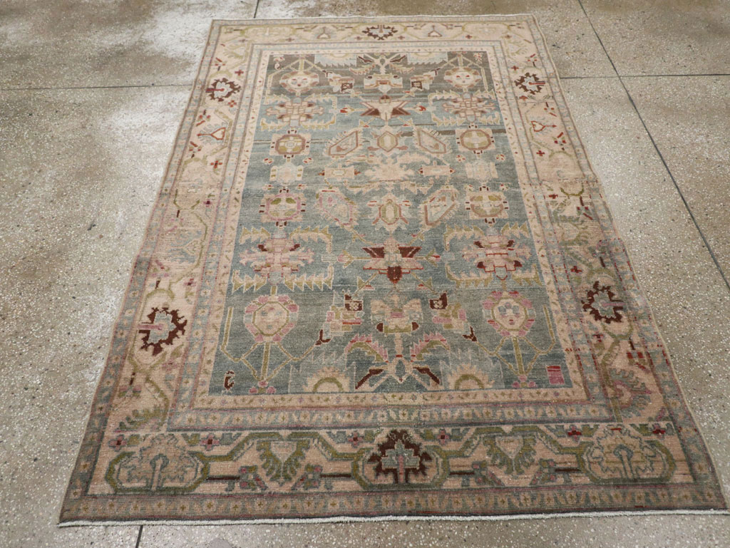 Vintage Persian Malayer Accent Rug, No.28757 - Gss