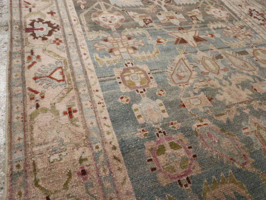 Vintage Persian Malayer Accent Rug, No.28757 - Gss