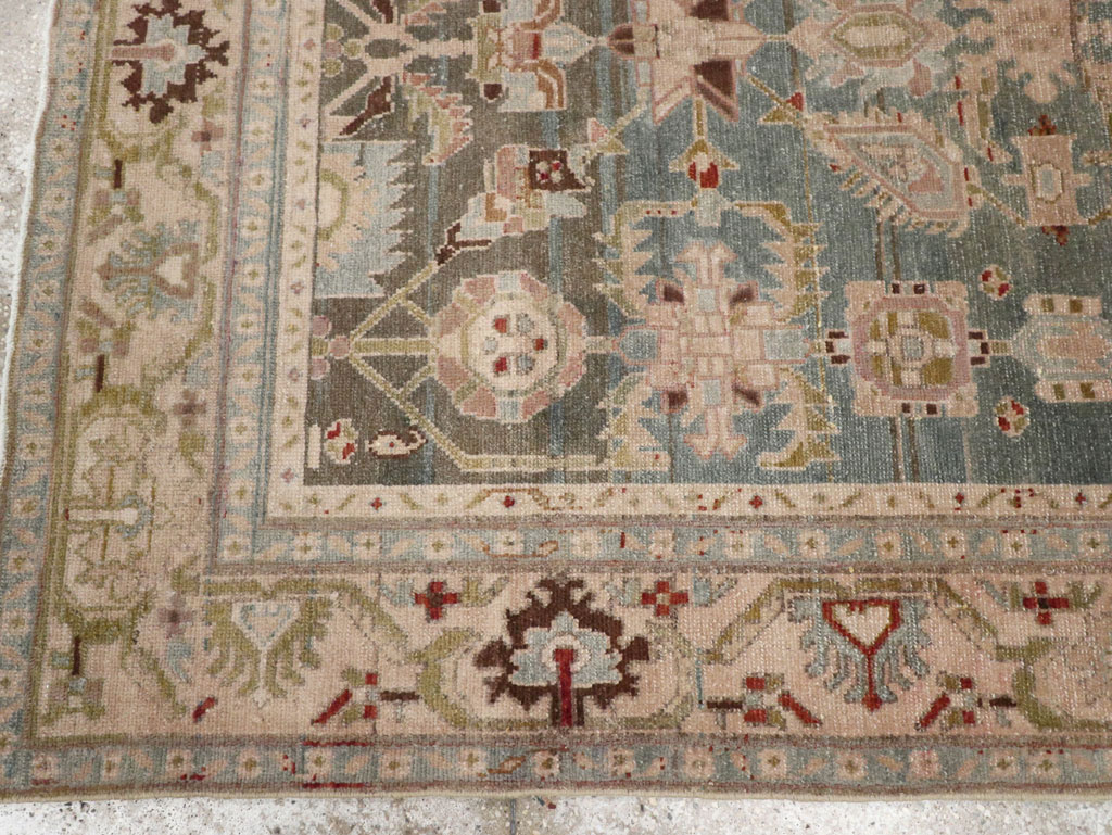 Vintage Persian Malayer Accent Rug, No.28757 - Gss