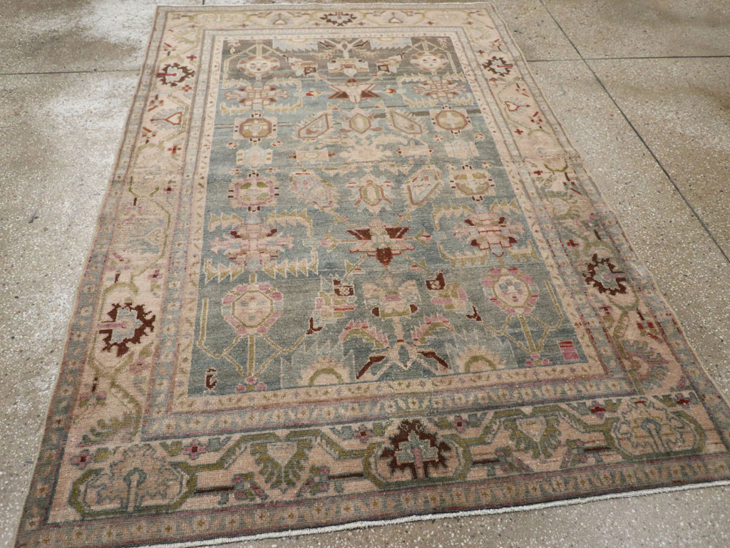 Vintage Persian Malayer Accent Rug, No.28757 - Gss