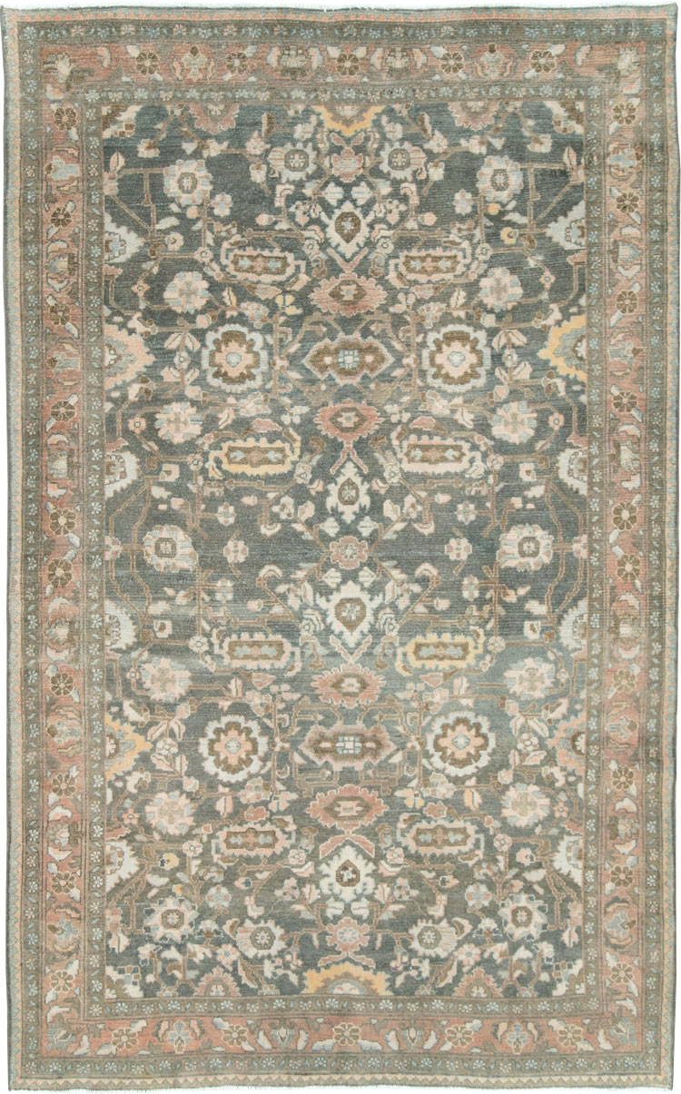 Vintage Persian Malayer Accent Rug, No.28758 - Gss