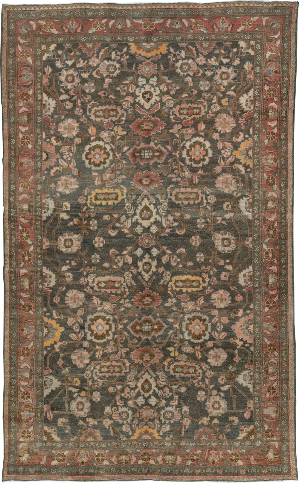 Vintage Persian Malayer Accent Rug, No.28758 - Gss