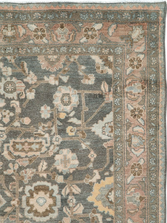 Vintage Persian Malayer Accent Rug, No.28758 - Gss