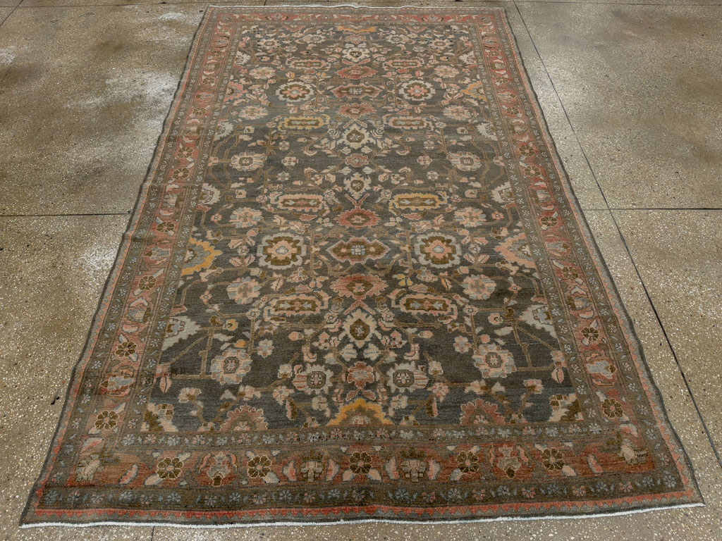 Vintage Persian Malayer Accent Rug, No.28758 - Gss