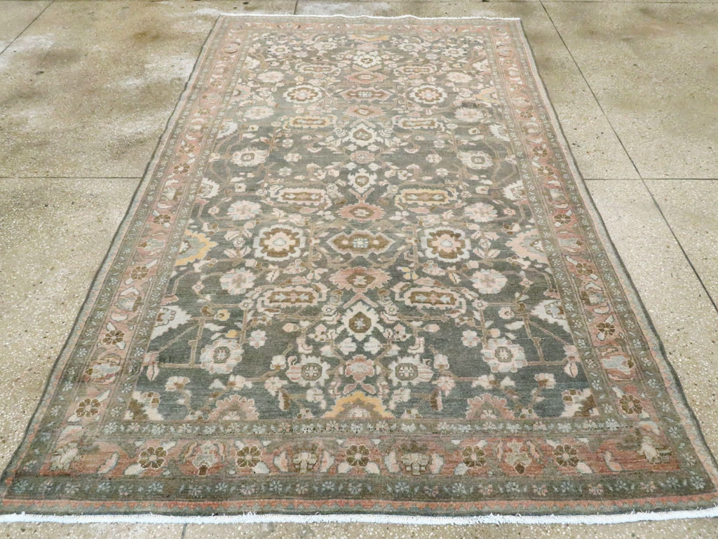 Vintage Persian Malayer Accent Rug, No.28758 - Gss