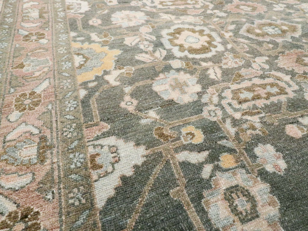 Vintage Persian Malayer Accent Rug, No.28758 - Gss