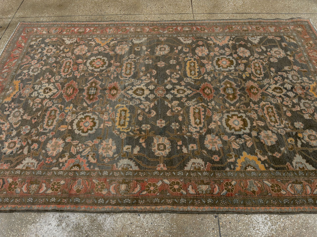Vintage Persian Malayer Accent Rug, No.28758 - Gss