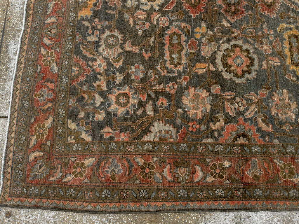 Vintage Persian Malayer Accent Rug, No.28758 - Gss