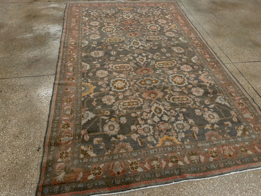 Vintage Persian Malayer Accent Rug, No.28758 - Gss