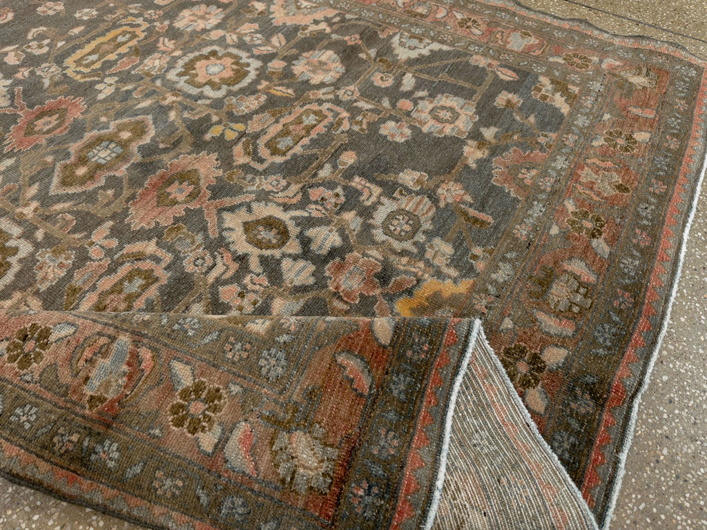 Vintage Persian Malayer Accent Rug, No.28758 - Gss