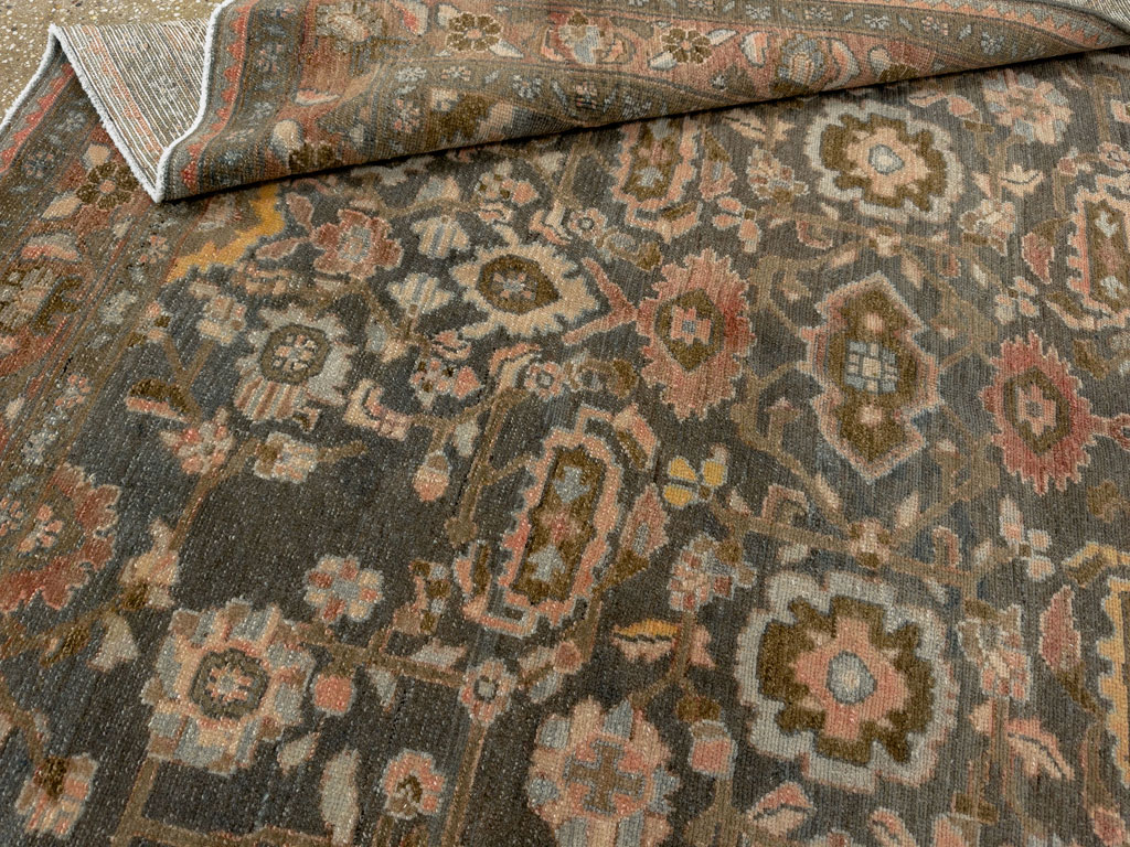 Vintage Persian Malayer Accent Rug, No.28758 - Gss