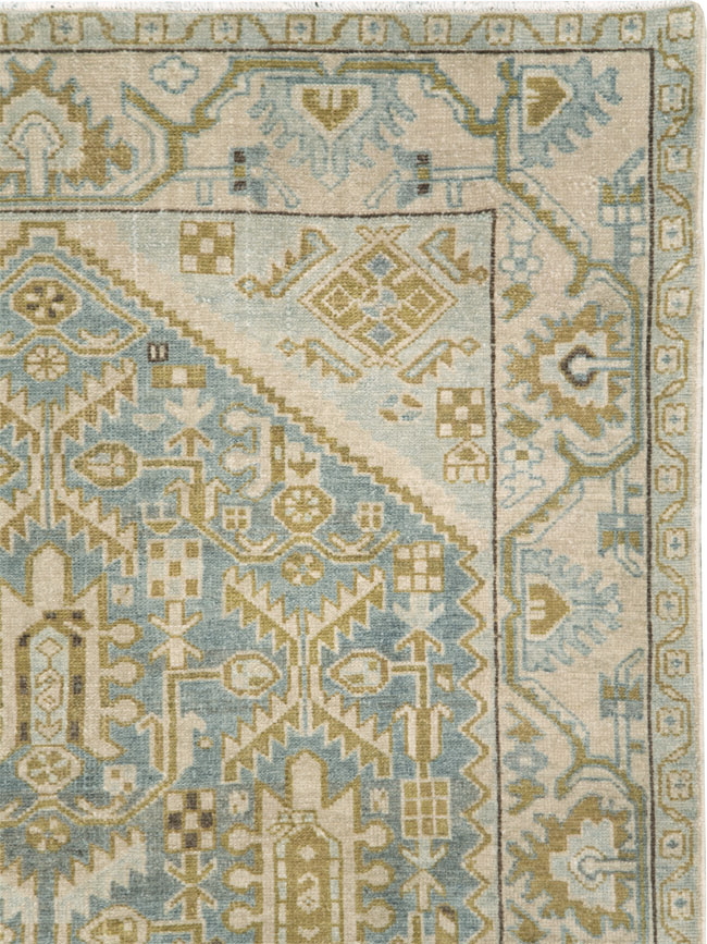 Vintage Persian Malayer Accent Rug, No.28763 - Gss