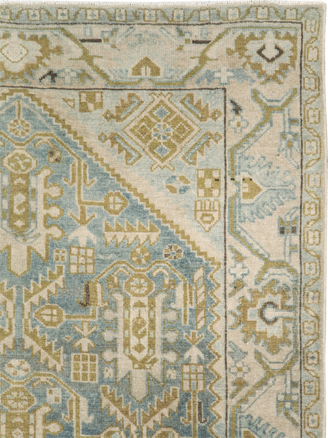 Vintage Persian Malayer Accent Rug, No.28763 - Gss