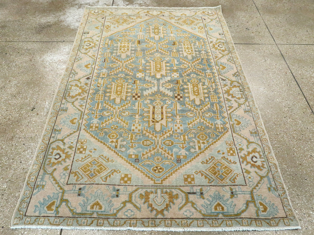 Vintage Persian Malayer Accent Rug, No.28763 - Gss