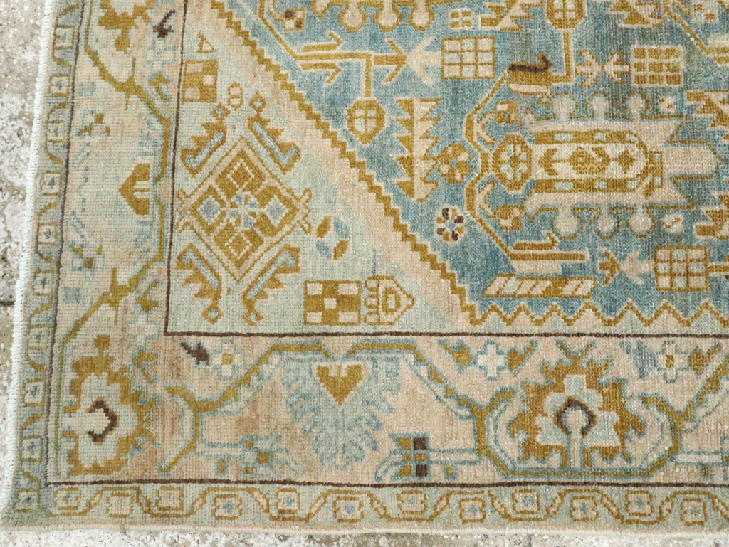 Vintage Persian Malayer Accent Rug, No.28763 - Gss