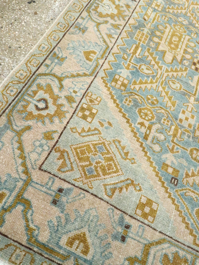 Vintage Persian Malayer Accent Rug, No.28763 - Gss
