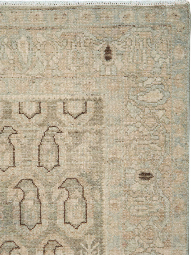 Vintage Persian Malayer Throw Rug, No.28765 - Gss