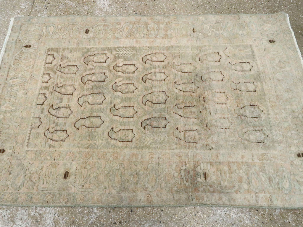 Vintage Persian Malayer Throw Rug, No.28765 - Gss