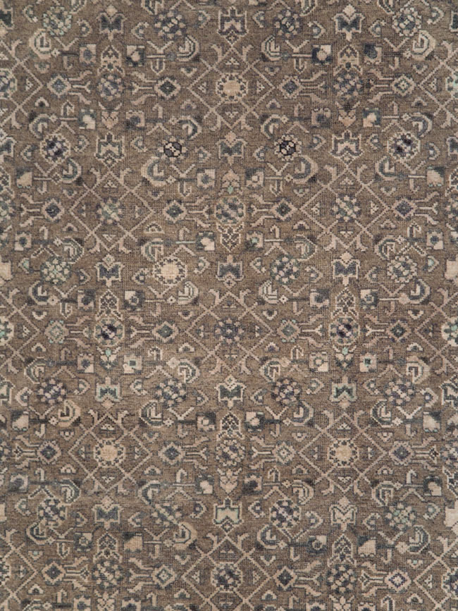 Vintage Persian Malayer Wide Gallery Runner, No.28767 - Gss