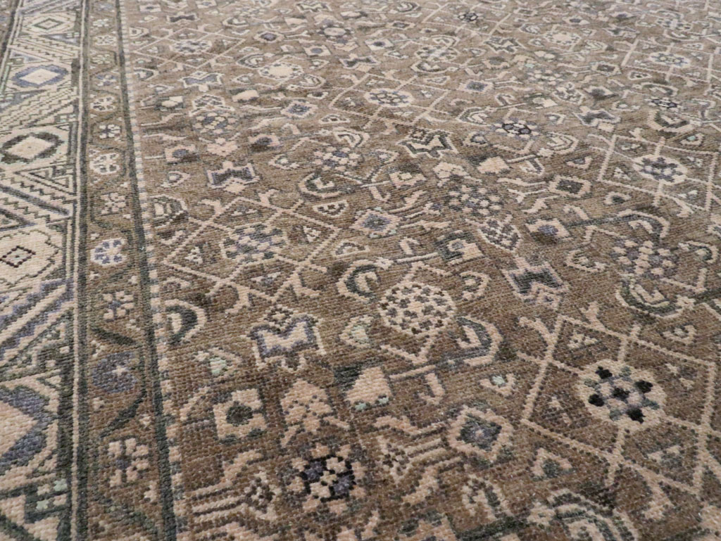 Vintage Persian Malayer Wide Gallery Runner, No.28767 - Gss