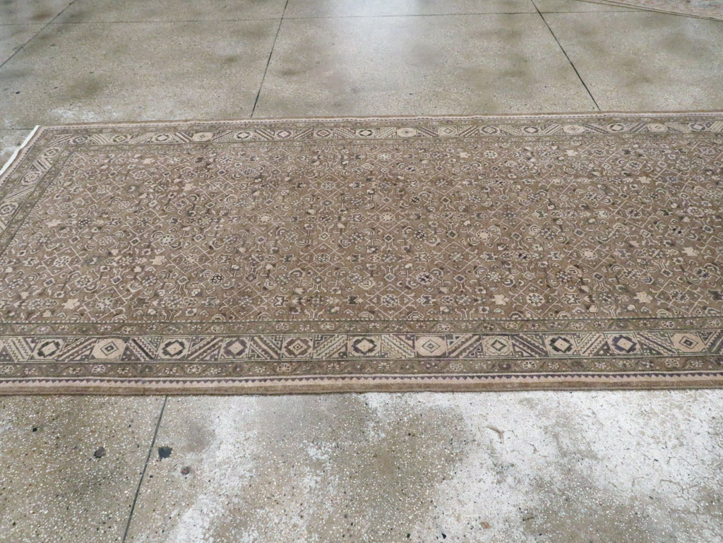 Vintage Persian Malayer Wide Gallery Runner, No.28767 - Gss