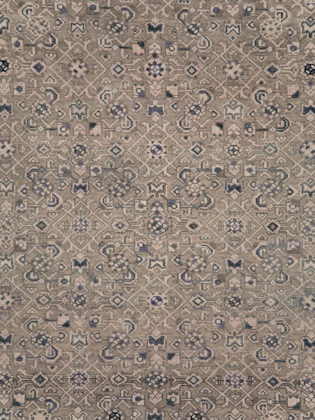 Vintage Persian Malayer Wide Gallery Runner, No.28770 - Gss